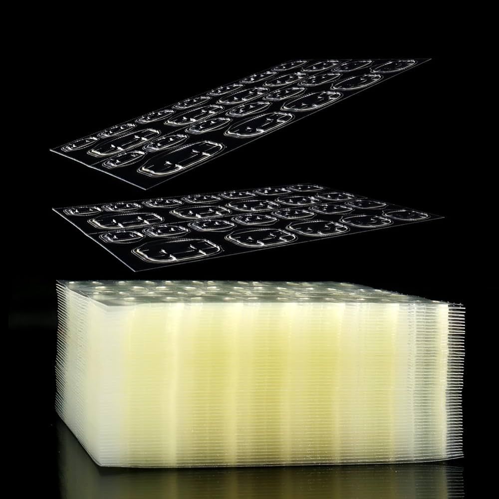 Laza 1200 Pcs Thin Breathable Adhesive Tabs Fake Nail Glue Sticker 50 Sheets Super Sticky Double ... | Amazon (FR)
