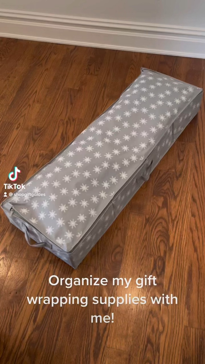 Gift wrapping organizer storage! 

#LTKHoliday #LTKSeasonal #LTKunder100