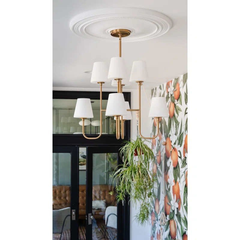 Lane 8 Light Metal Dimmable Tiered Chandelier | Joss & Main
