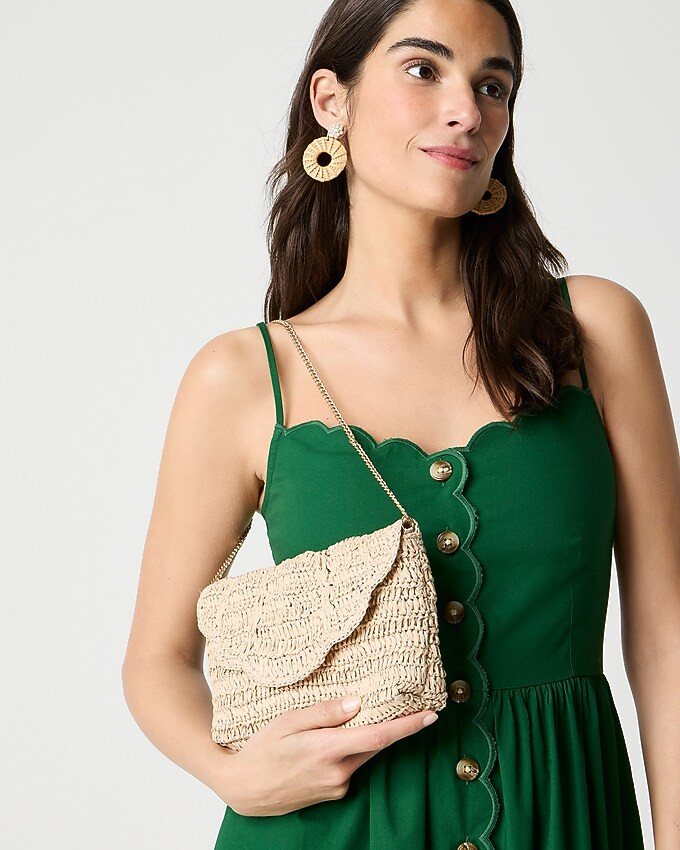 Scalloped clutch | J.Crew Factory