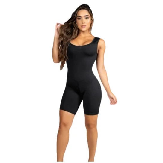 Macacão Curto Feminino Suplex Fitness Academia E Ginastica - Preto | Netshoes (BR)