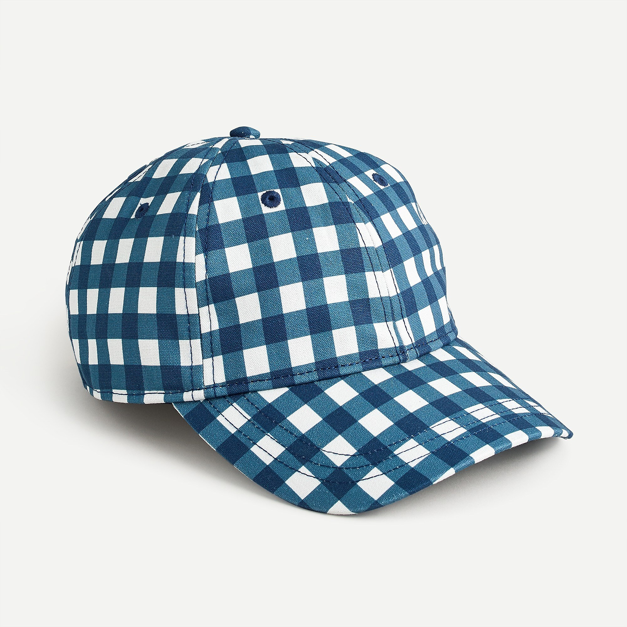 Baseball hat in gingham | J. Crew US