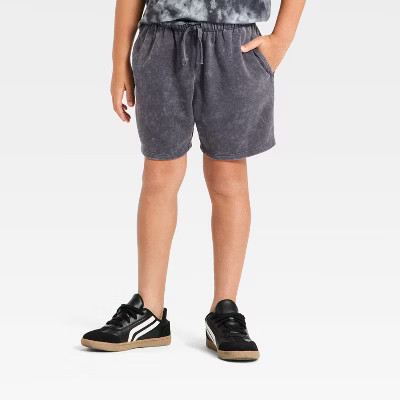 Grayson Threads Kids Boys' 'At the Knee' Pull-On Shorts - Charcoal XL | Target