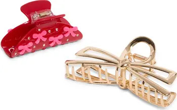 Kids' 2-Pack Bow Jaw Clips | Nordstrom