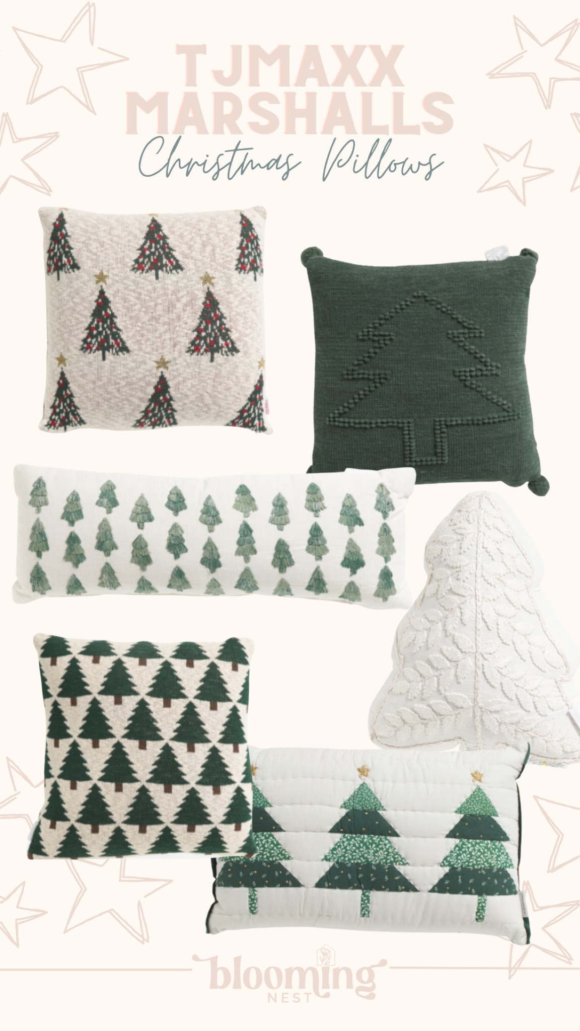 Marshalls shop christmas pillows