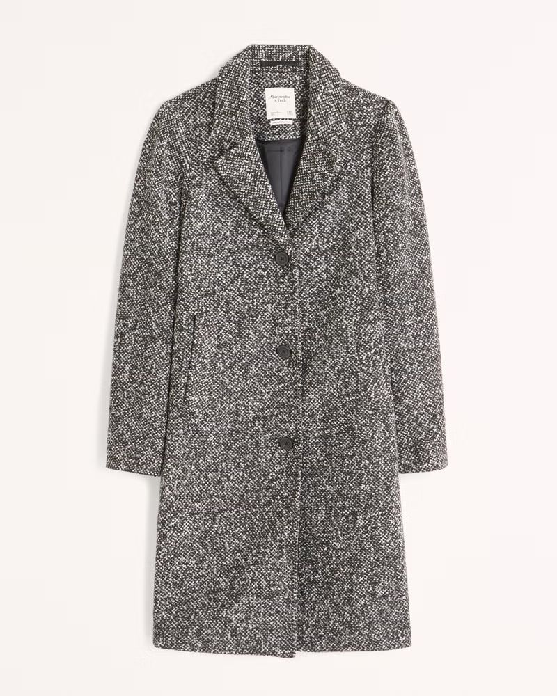 Textured Dad Coat | Abercrombie & Fitch (US)