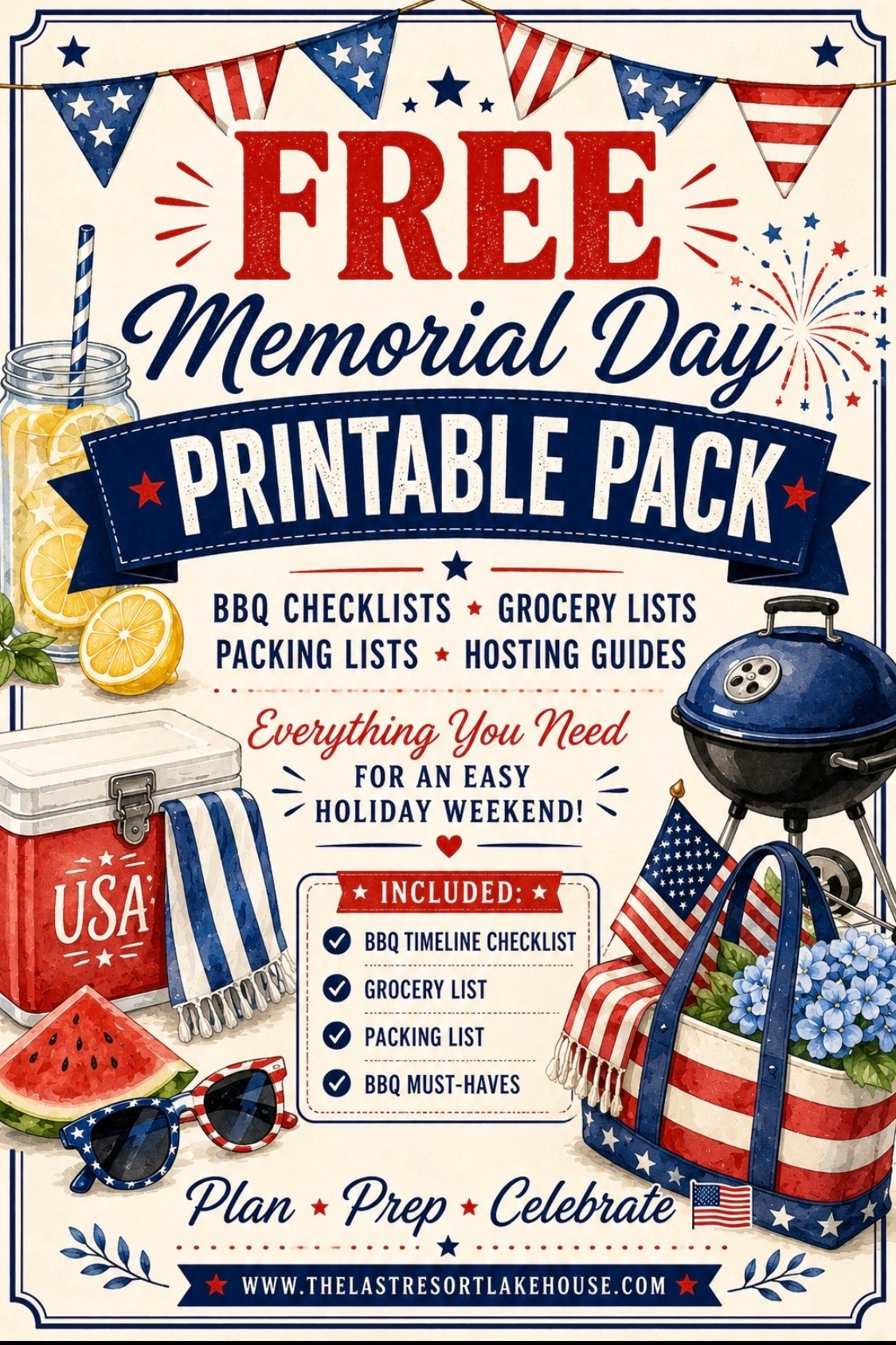 🇺🇸 FREE Memorial Day Printable Pack ❤️

If Memorial Day weekend always turns into:
• forgetting the ice
• making 3 grocery trips
• packing at the last minute
• and trying to remember where you put the sunscreen 😂

…I made these for YOU.

This free printable pack includes:
✔️ BBQ timeline checklist
✔️ Grocery list
✔️ Packing list
✔️ BBQ must-haves guide

Perfect for lake weekends, cookouts, road trips, camping, and stress-free hosting. ❤️

Grab the free printables on my website!

www.thelastresortlakehouse.com

#LTKSeasonal #LTKfoodie #LTKmomlife