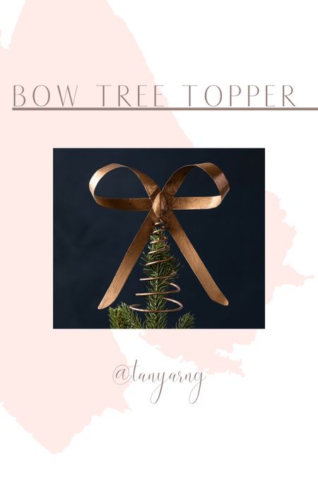Bow tree topper 

#LTKSeasonal #LTKHoliday #LTKhome