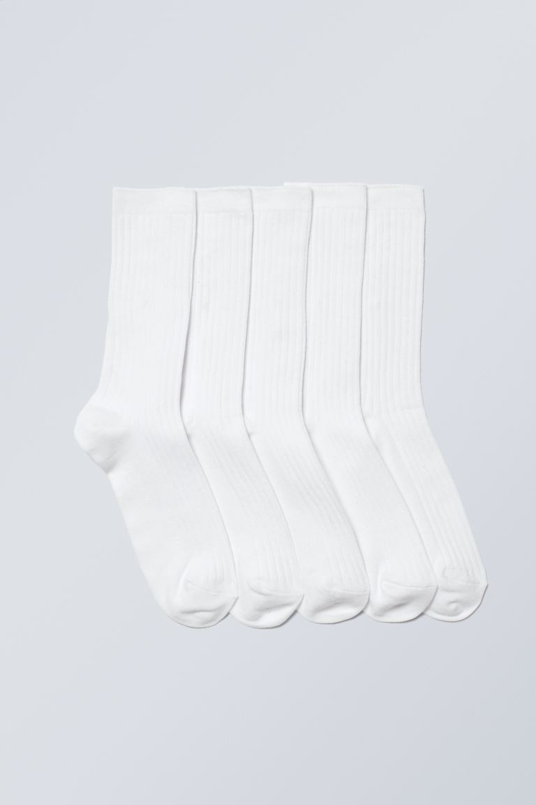 5er-Pack Rippensocken | H&M (DE, AT, CH, NL, FI)