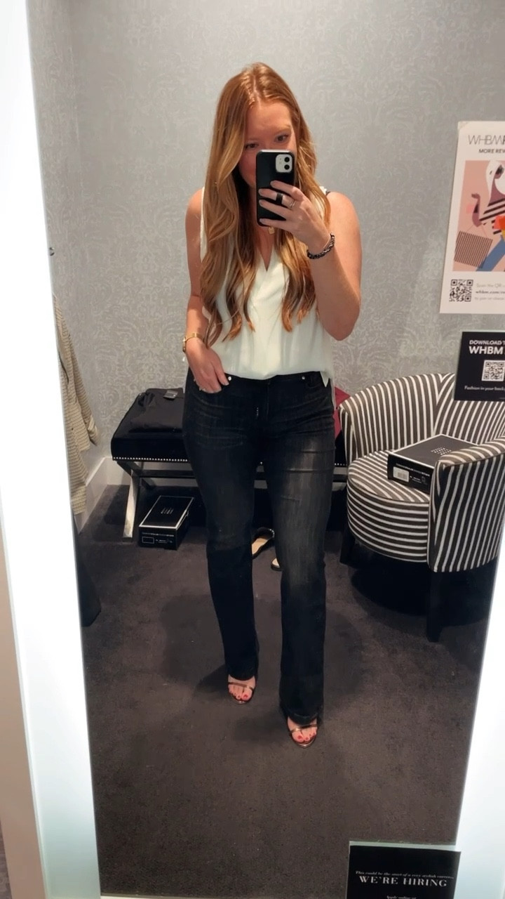 Last day of the WHBM sale! 25% off everything!

White shell top (m)
Black high waisted flare jeans (6)
Strappy bronze heels (7.5)


#LTKsalealert #LTKworkwear #LTKshoecrush