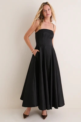 Noir Taffeta Naomi Dress | Tuckernuck (US)