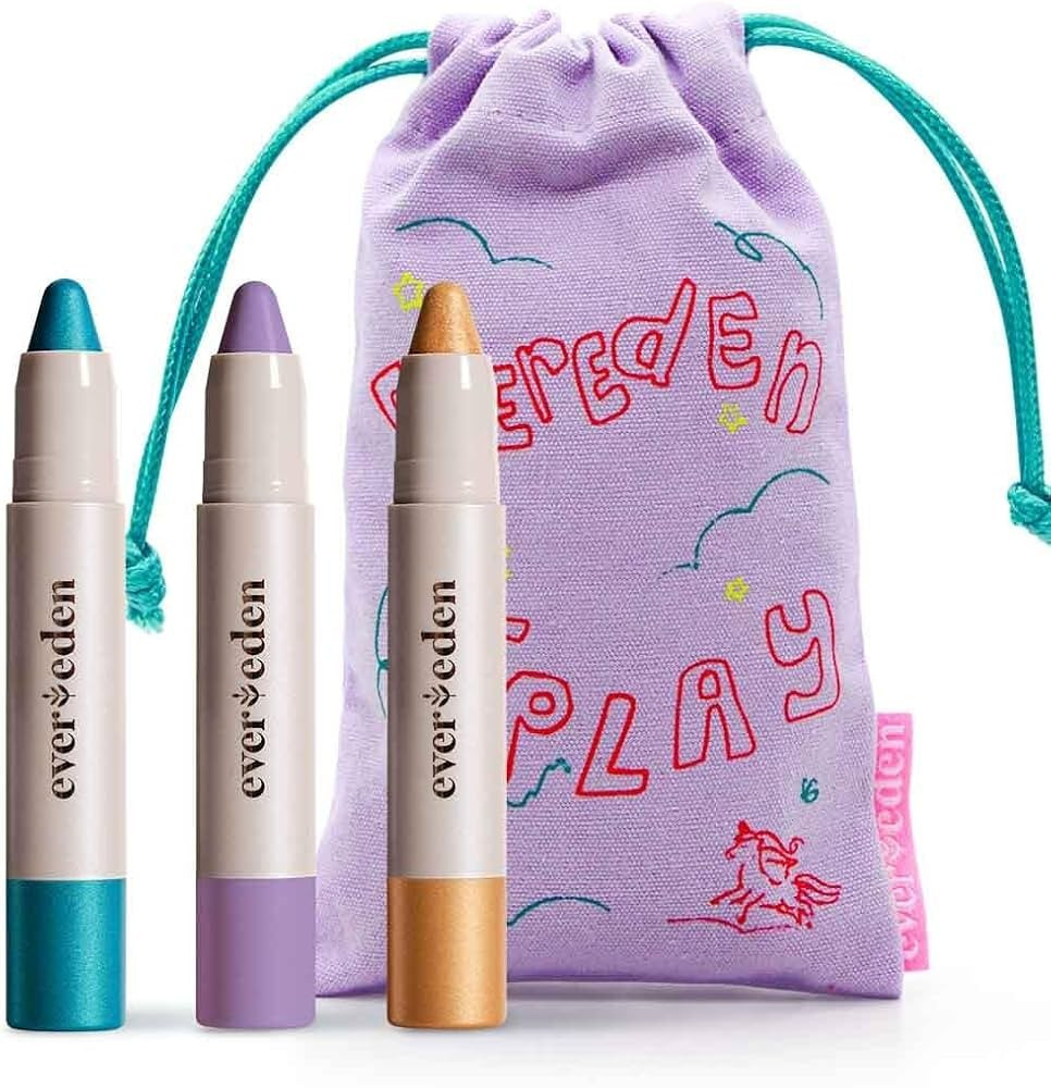 Evereden Kids Fantasy Face Crayon Trio: Non Toxic Kids Makeup & Multi-Purpose Face, Eye, & Lip Cr... | Amazon (US)