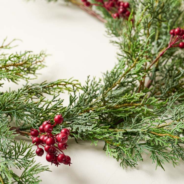 Red Berry and Cedar Garland | Magnolia