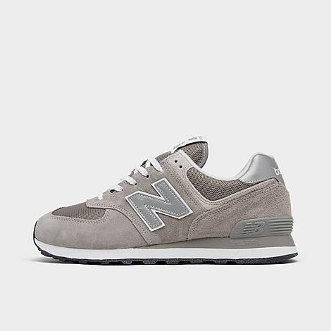 New Balance Men's 574 Core Casual Shoes in Grey/Grey Size 11.0 Leather | Finish Line (US)