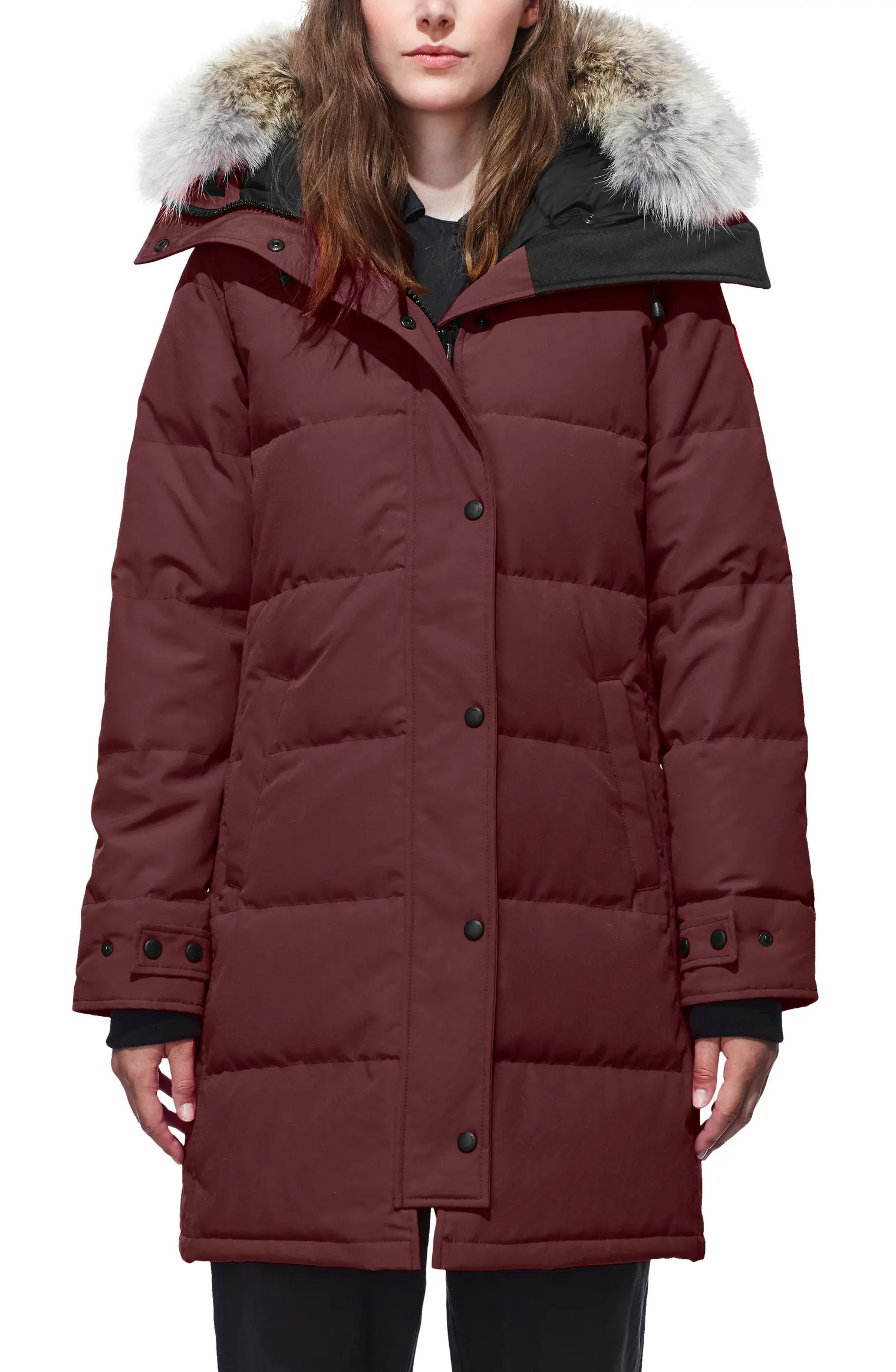 Shelburne Genuine Coyote Fur Trim Down Parka | Nordstrom