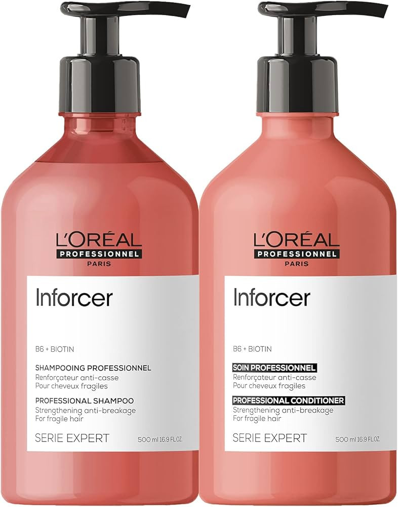 L'Oreal Professionnel Inforcer Strengthening Shampoo & Conditioner Set | Protects, Prevents Break... | Amazon (US)