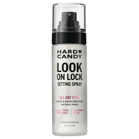 Hard Candy Look On Lock Setting Spray Alcohol-Free 16 HR Hold Sweat Resistant Longwear | Walmart (US)