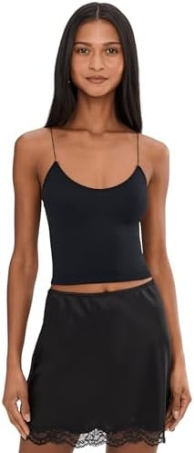 Free People Women's Seamless Skinny Strap Crop Cami | Amazon (US)