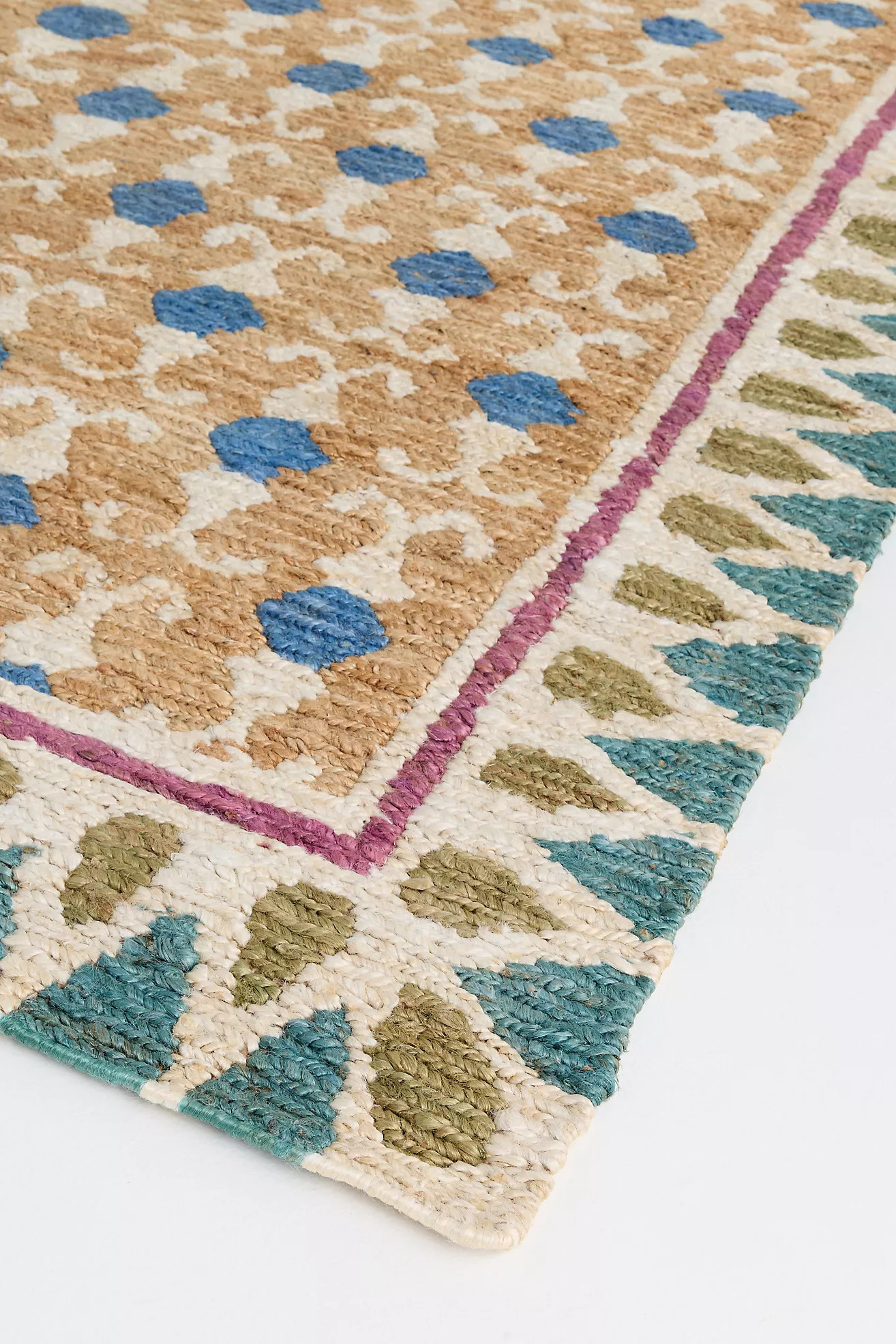Marilla Handwoven Jute Geometric Rug | Anthropologie (US)