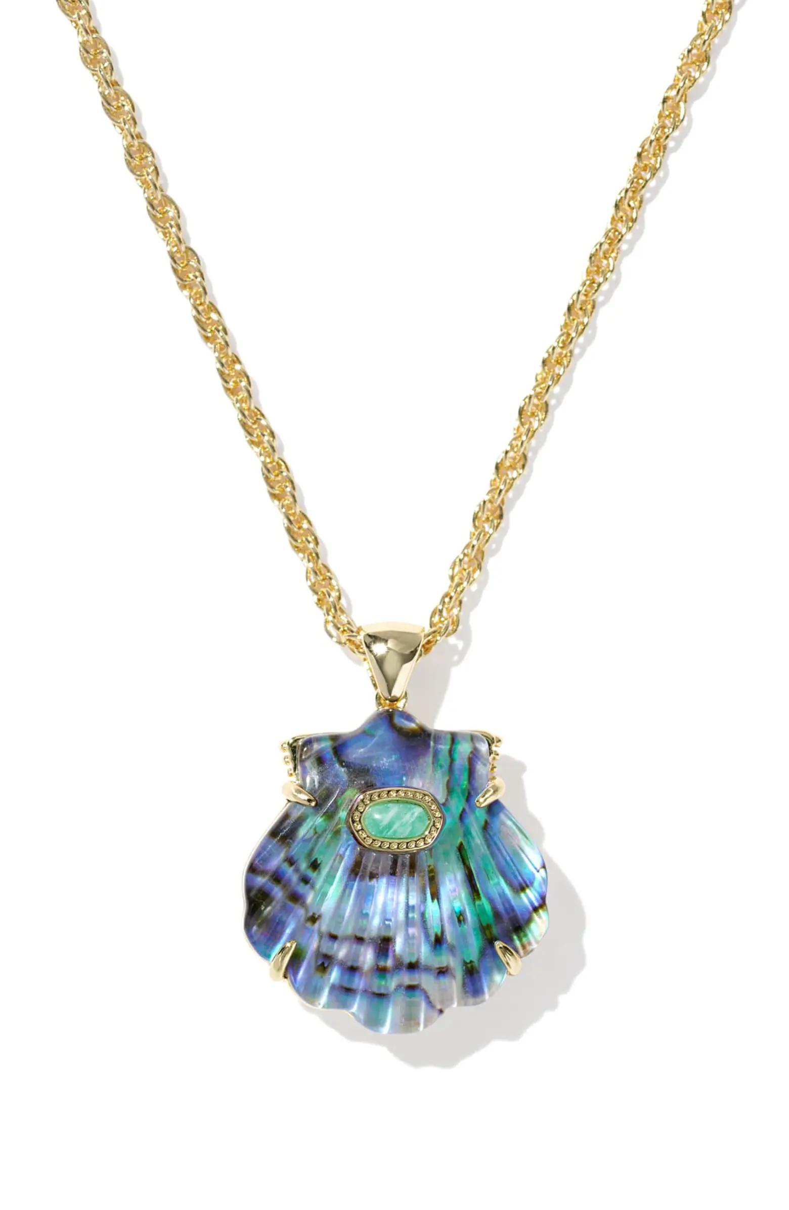 Kendra Scott Lucia Short Shell Pendant Necklace | Nordstrom | Nordstrom