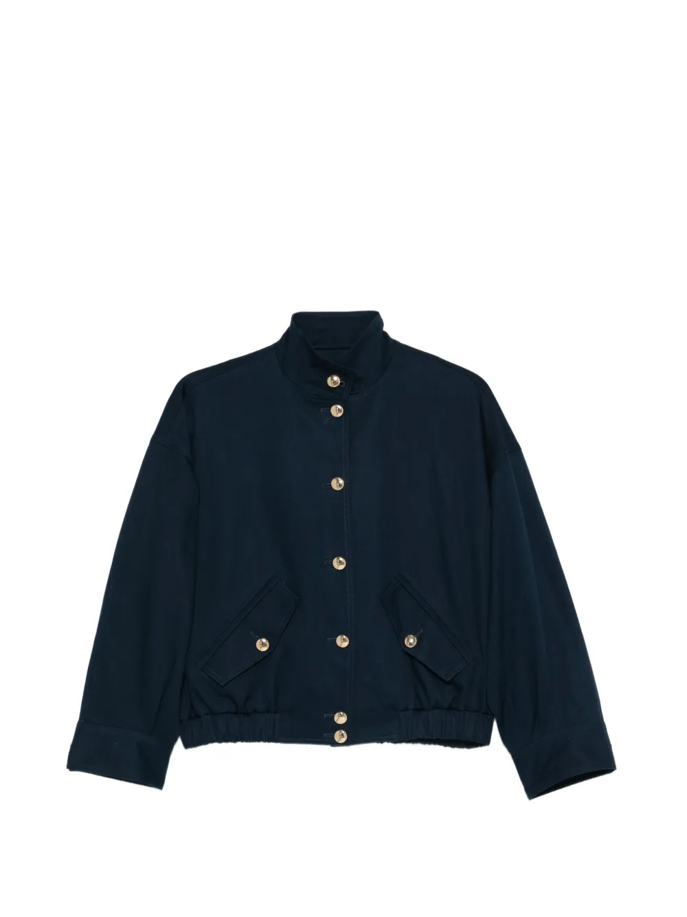 Maje cotton bomber jacket - Blue | Farfetch Global