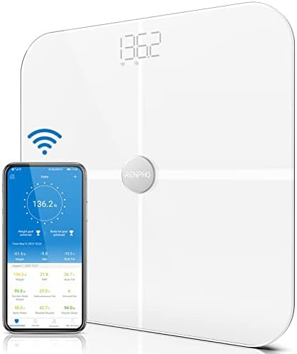 RENPHO Wi-Fi Bluetooth Digital Bathroom Scale, Elis Aspire Smart Body Fat Scale, Body Fat Percent... | Amazon (US)