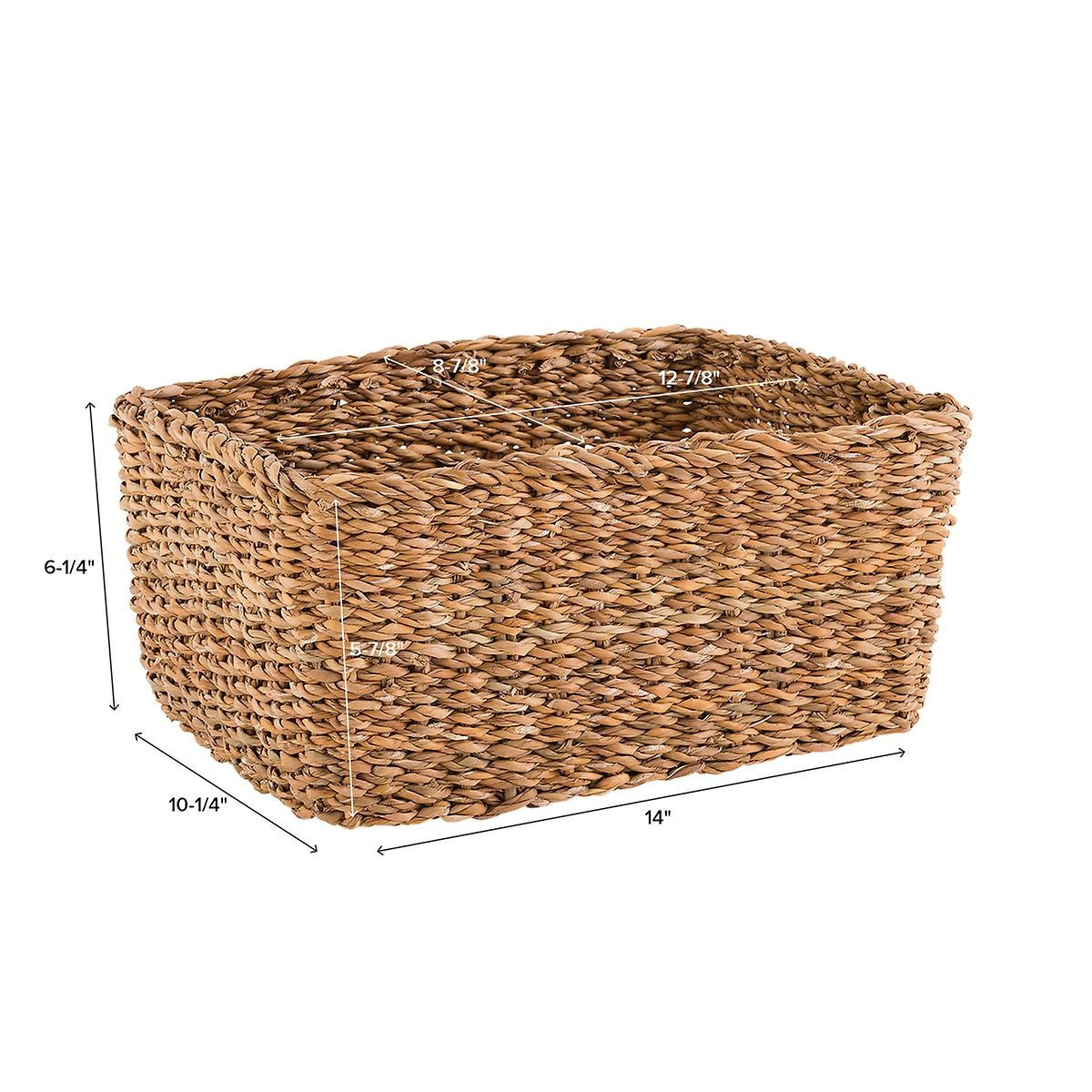 Medium Rectangular Hogla Bin Natural | The Container Store