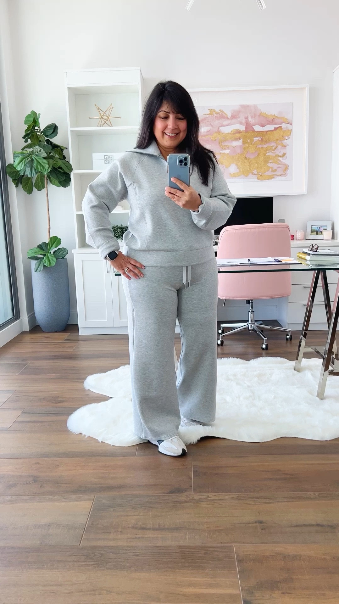 Spanx Black Friday Sale! 30% off + an extra 10% off with code EXTRA10 the AirEssentials line which I absolutely love and this set is one of my favorites! I have it in both grey and black and it’s the perfect travel outfit for a long flight or great for everyday wear. So soft and so comfortable and would be such a nice gift this holiday season! Wearing size large in the half zip pullover and size large petite in the wide leg pants. New Balance 327 sneakers true to size.

#LTKCyberWeek #LTKTravel #LTKGiftGuide