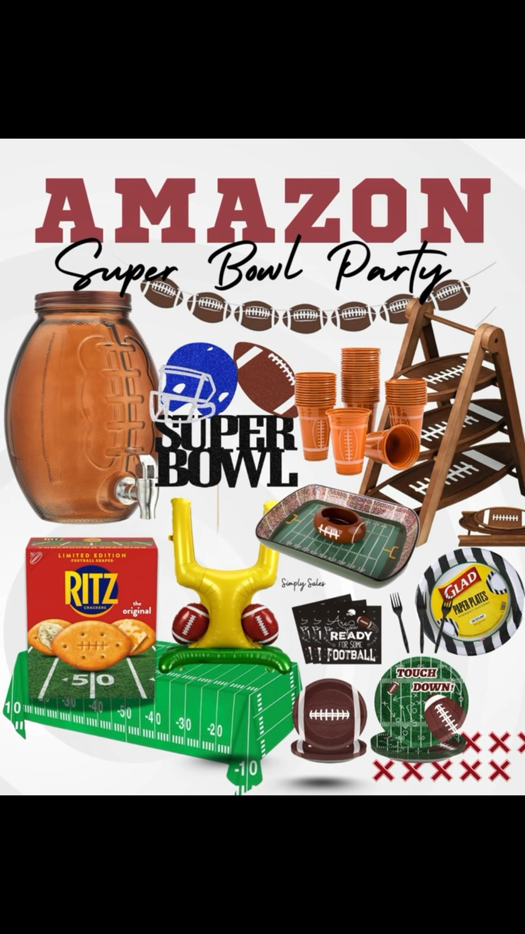 If you’re hosting for the Super Bowl and don’t want to overthink it — this is it.
Amazon has all the football party essentials in one spot and most of it is super budget friendly.
Table covers, serving trays, cups, decor… done ✔️🏈

#LTKfoodie #LTKHome #LTKSeasonal
