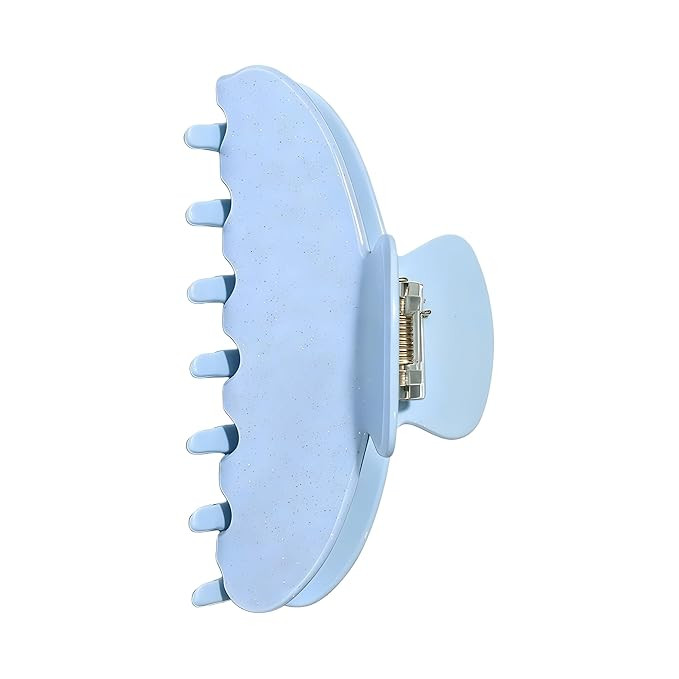 Durable Acetate Hair Clips - 4-Inch Sequin Blue Claw Clips for Fine and Thick Hair (Sequin Blue) | Amazon (US)