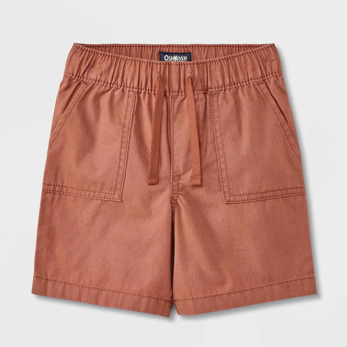 OshKosh B'gosh Toddler Boys' Solid Pull-On Solid Shorts - Brown | Target