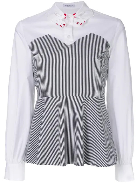 statement collared peplum shirt | FarFetch US