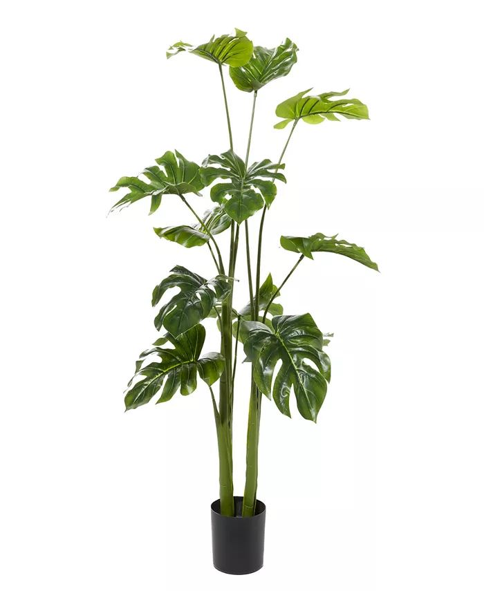 Rosemary Lane Traditional Monstera Artificial Plant, 48 | Macy's