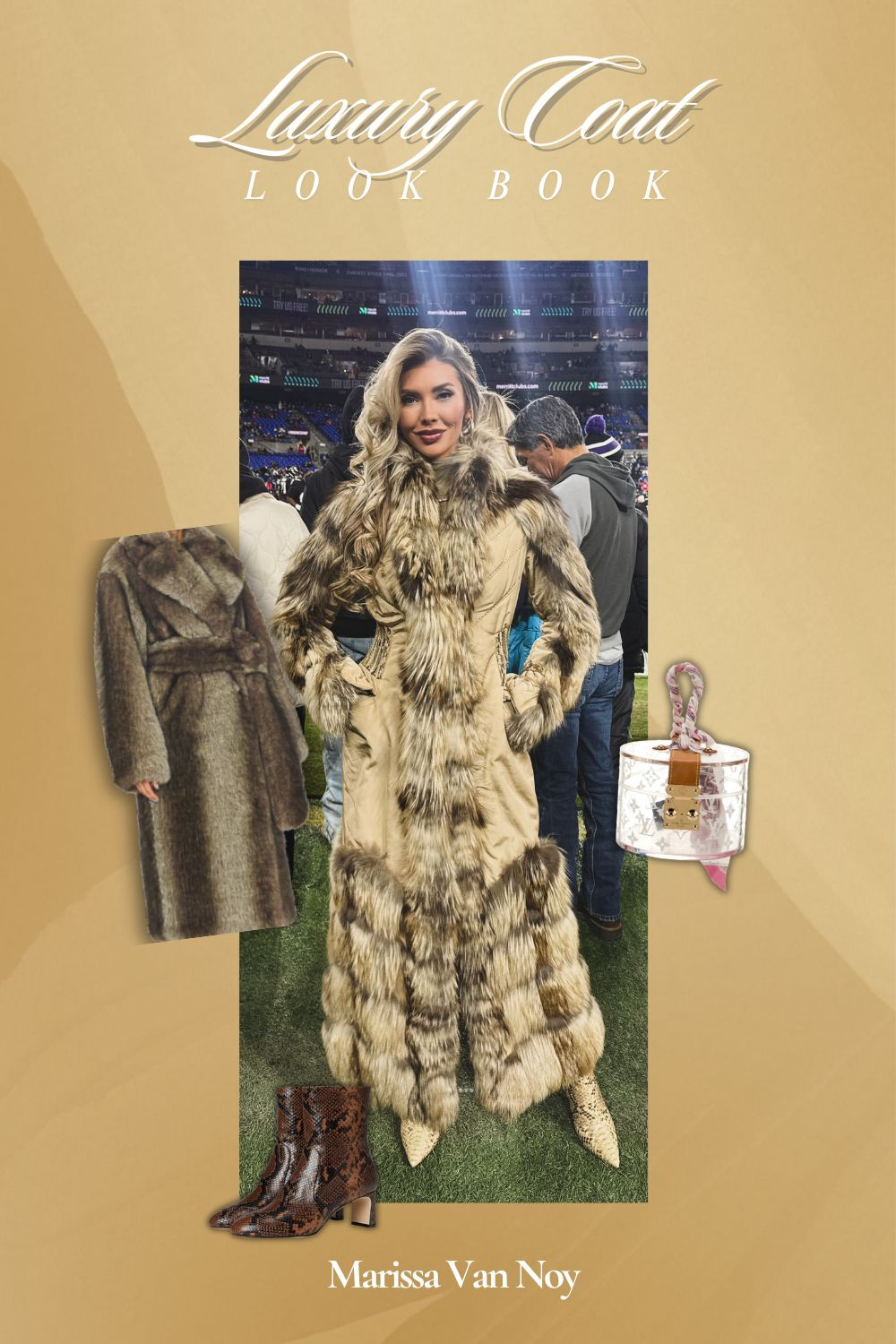I’ve always said I love a statement coat ✨

Because this is one of my best looks last home game season. My vintage fur is from FCCE, I’ve linked some similar options but also love looking on eBay and in local thrift shops for vintage furs. The waist cinching detail on this coat stopped me in my tracks, it helps it not feel too bulky. My snakeskin booties are Yeezy Season 8, and I linked some similar options. My clear purse is Louis Vuitton, and my custom KVN signature diamond ring is by Happy Jewelers. Sourced some similar coat options for you. 

 #LTKootd #LTKmomlife #LTKSaleAlert