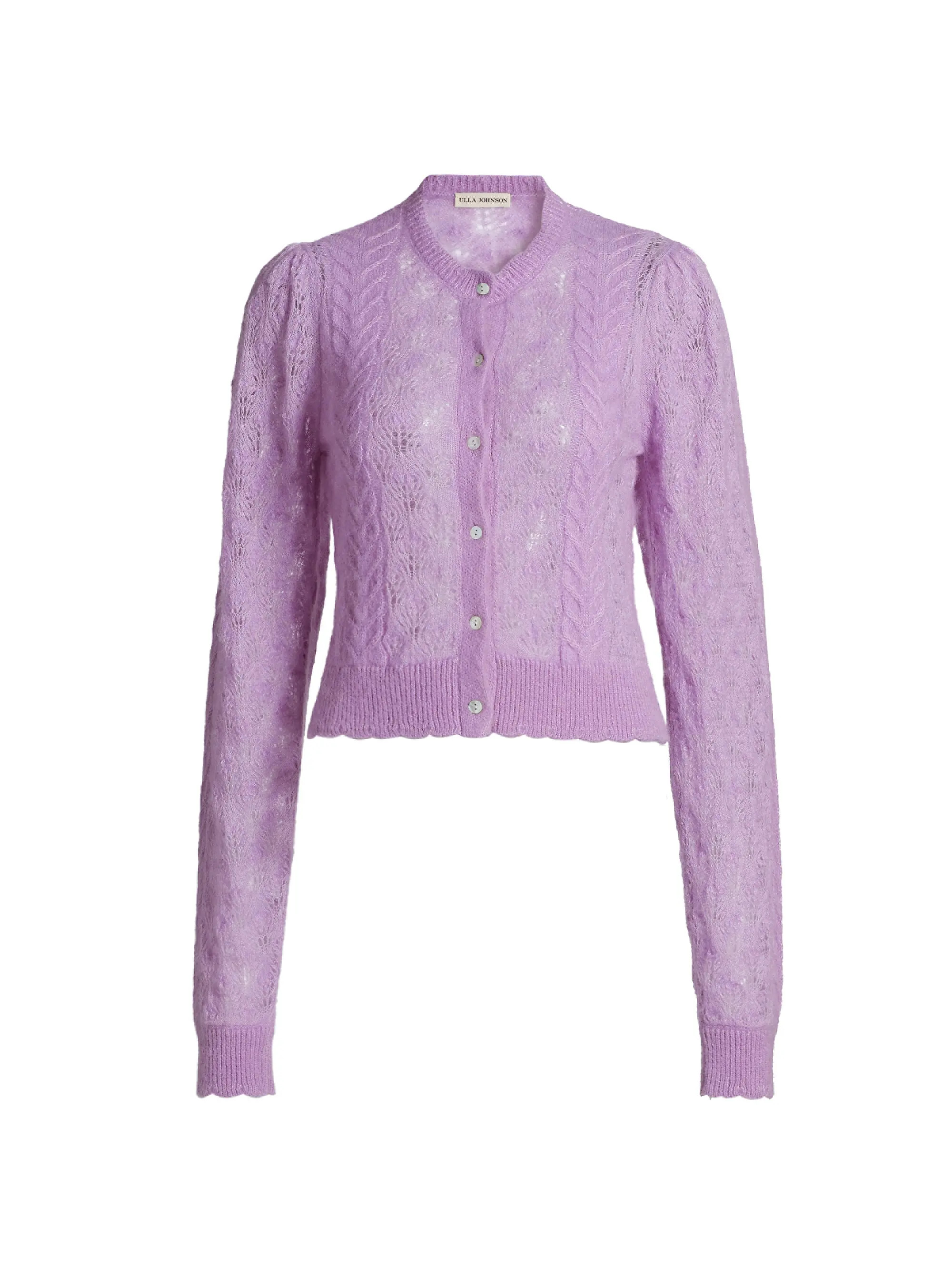 Haley Alpaca-Blend Pointelle Cardigan | Saks Fifth Avenue