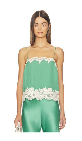 CAMI NYC Maiya Chiffon Camisole in Green. - size S | Revolve Clothing (Global)