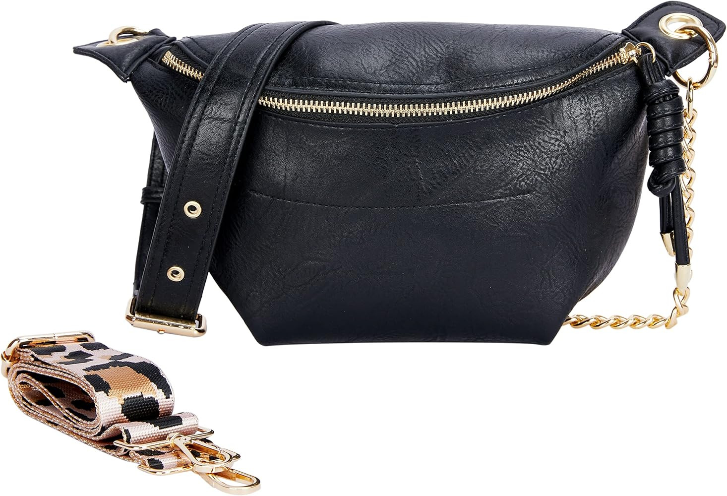 Crossbody Shoulder Bags for Women, Tassel Chest Purses Fanny Packs Belt Bag, Fashion Waist Packs ... | Amazon (US)