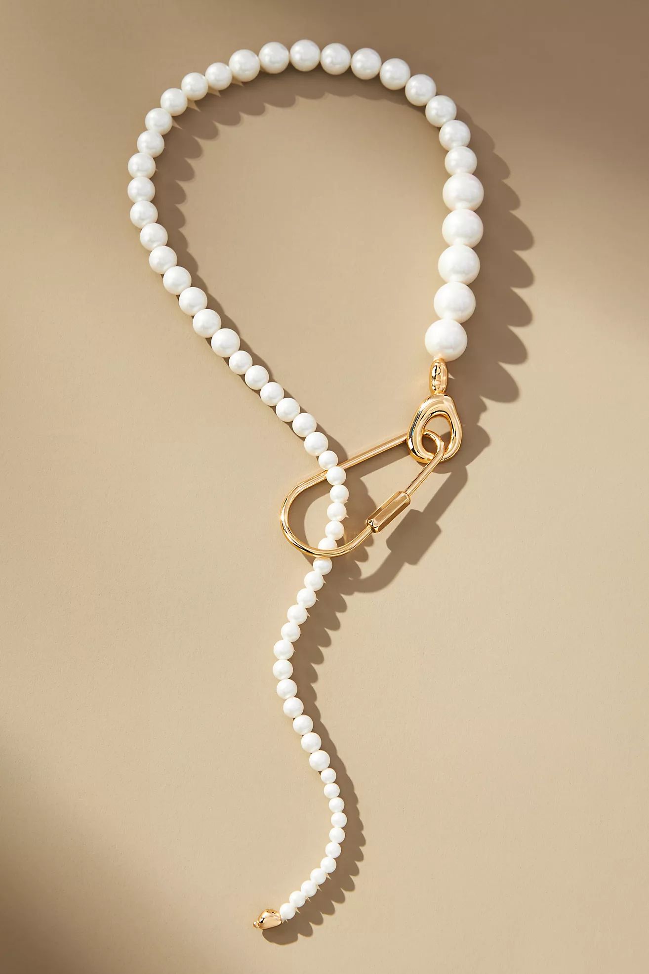 Big Clasp Pearl Necklace | Anthropologie (US)