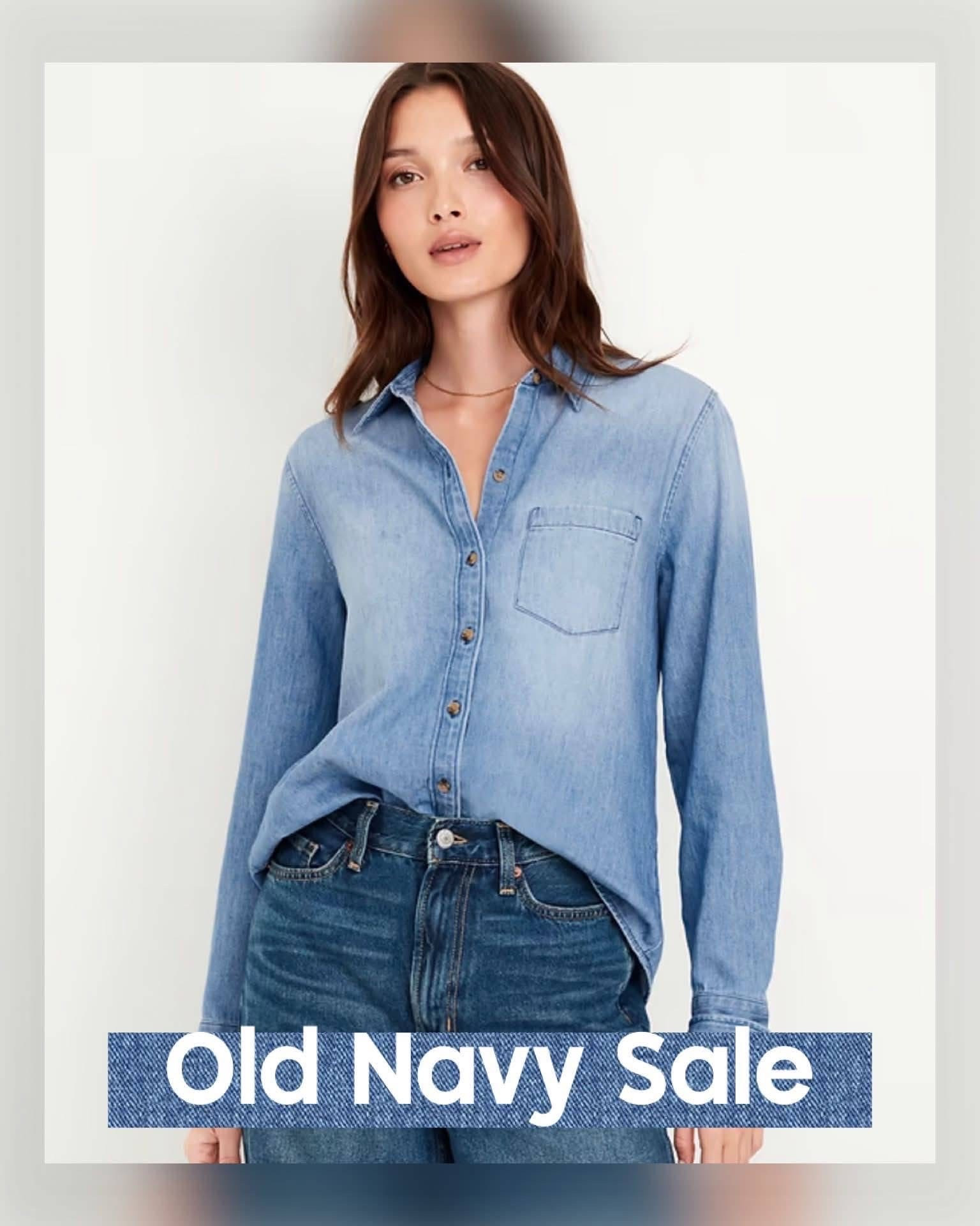 A denim shirt is a wardrobe staple, and Old Navy has this best seller down to only $20.99 today! 💙 An ongoing favorite that’s back for the season, and so comfy, plus it can be styled a huge variety of ways. Great deal today!