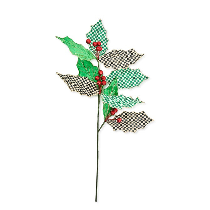 Check It Out Holly Leaf Spray | MacKenzie-Childs