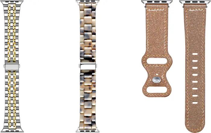 Assorted 3-Pack 20mm Apple Watch® Watchbands | Nordstrom