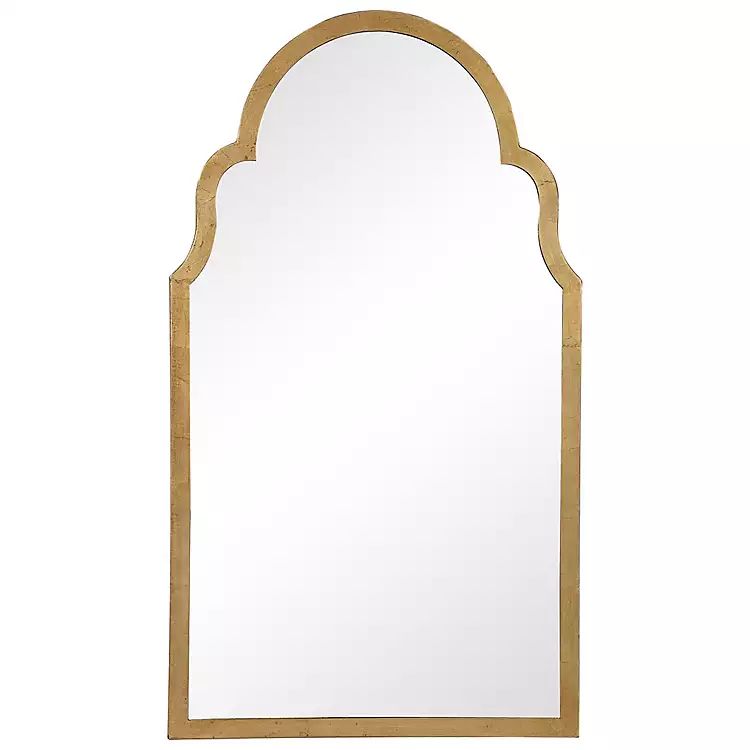Ezra Gold Leaf Arched Mirror | Kirkland's Home