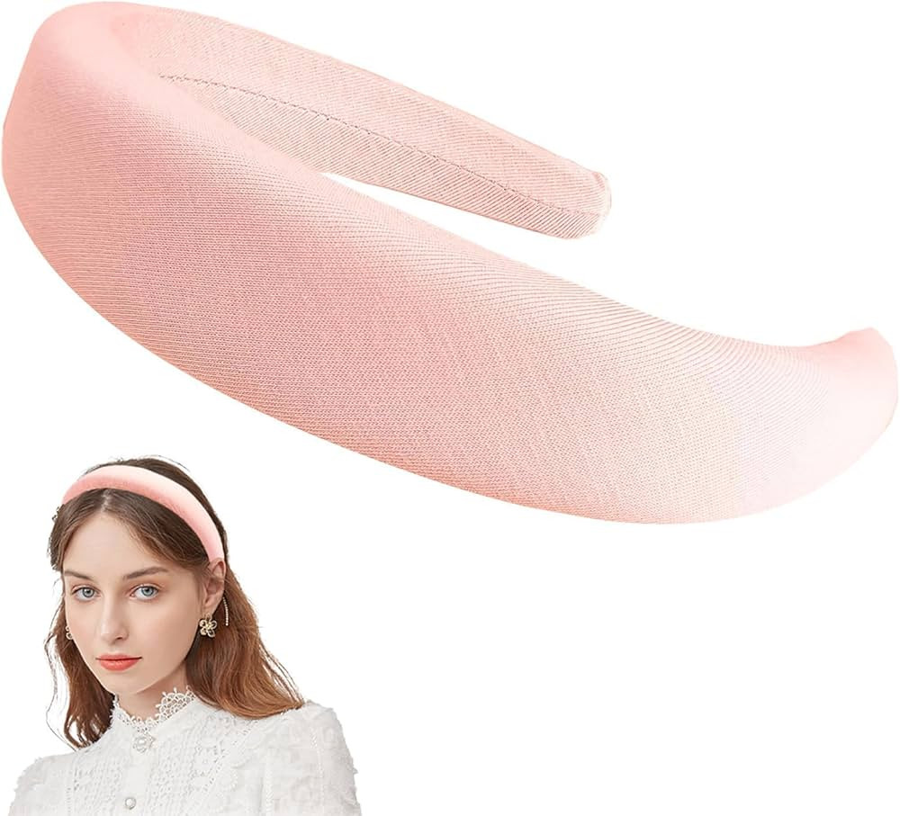 LYDZTION Padded Headband for Women Girls Hair Non Slip,Puffy Headband Sponge Solid Hairband Thick... | Amazon (US)