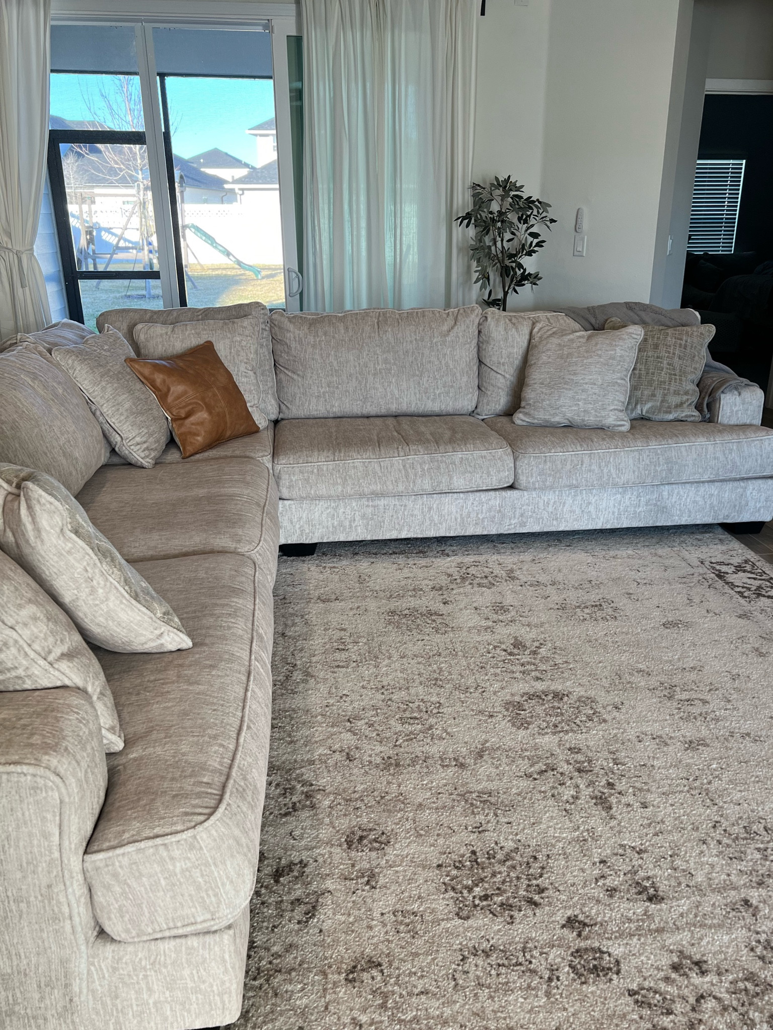 Large family sized sectional so comfy 

#LTKfamily #LTKkids #LTKbaby