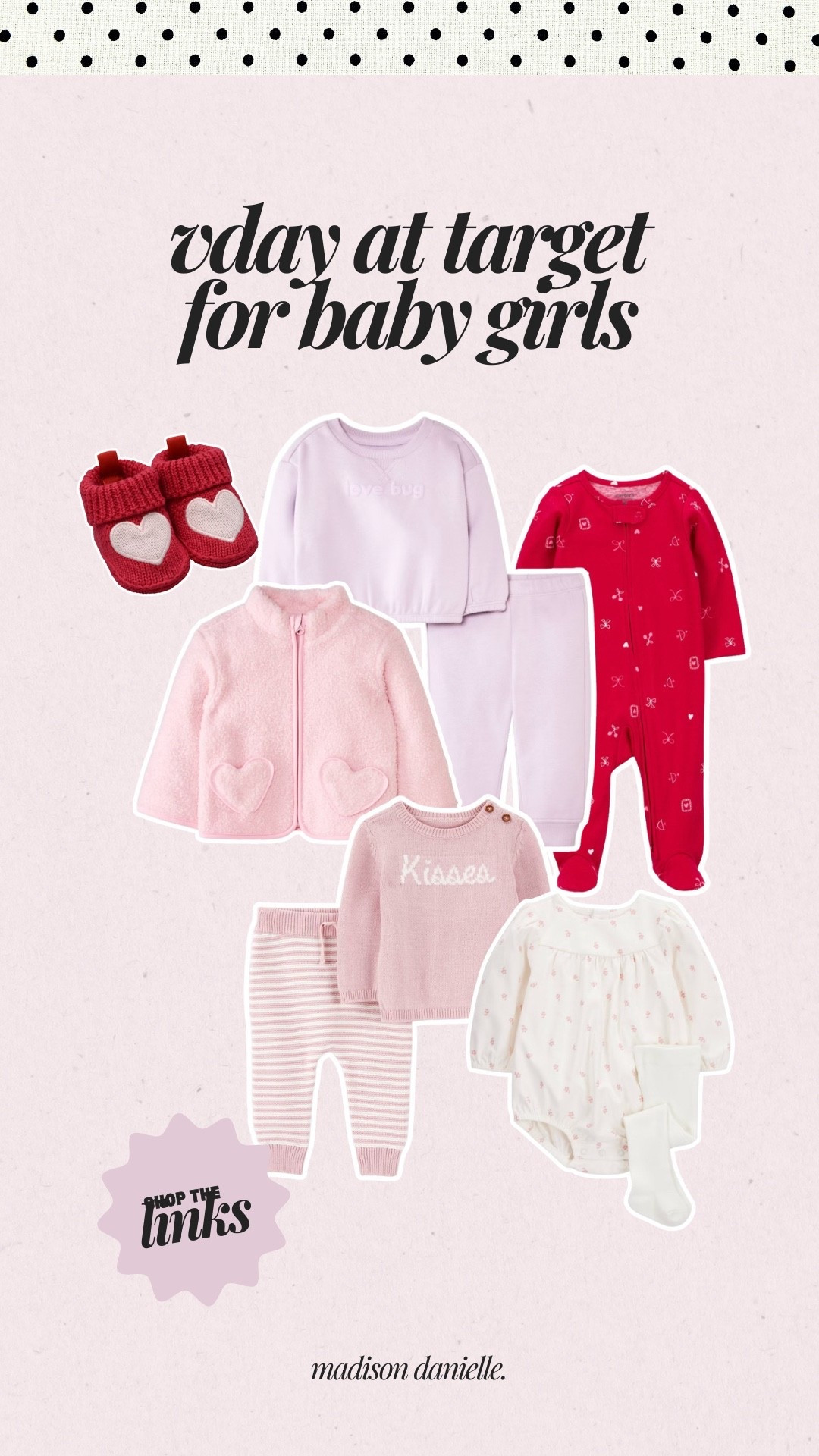 For the baby girlies🏹☁️

baby girl valentines day clothes, valentines day baby girl outfits, heart print baby girl onesie, pink red baby clothes, valentines day baby girl dress, cozy valentines pajamas baby, baby girl heart leggings, ruffle baby girl outfit, bow detail baby clothes, festive valentines day baby outfits, cute valentines looks for baby girls, affordable valentines baby clothes, matching family valentines outfits baby girl, target baby girl valentines collection, newborn valentines day outfit girls

#LTKSeasonal #LTKBaby #LTKKids