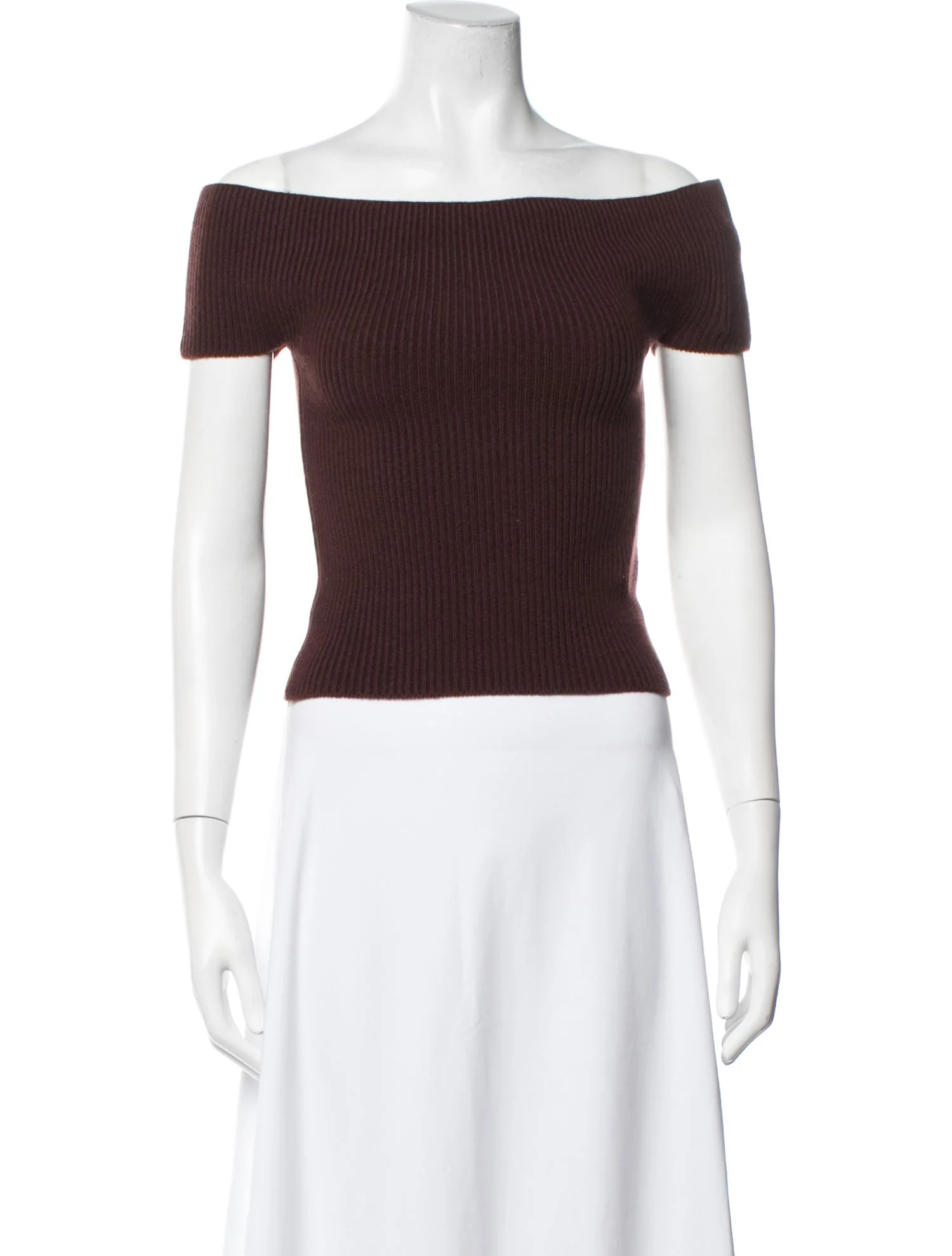Anna October Cashmere Off-The-Shoulder Top w/ Tags | The RealReal