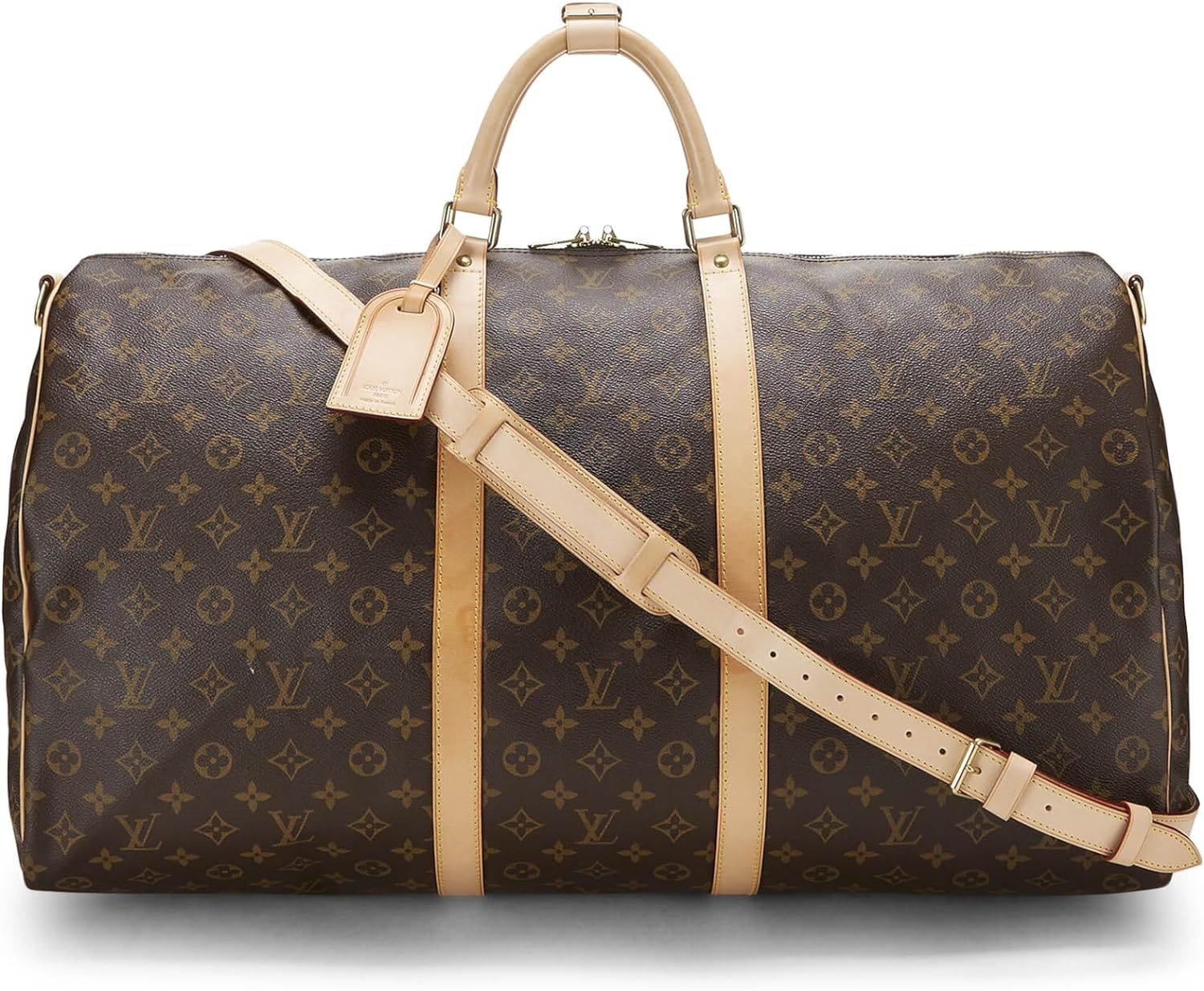 Amazon.com: Louis Vuitton, Pre-Loved Monogram Canvas Keepall Bandouliere 60, Brown : Clothing, Sh... | Amazon (US)