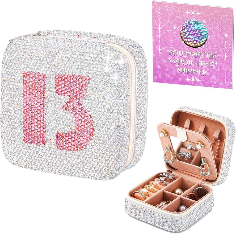 Handmade Jewelry Box, Travel Jewelry Case for Taylor Gifts, Jewelry Organizer for Bracelets, Earr... | Amazon (US)