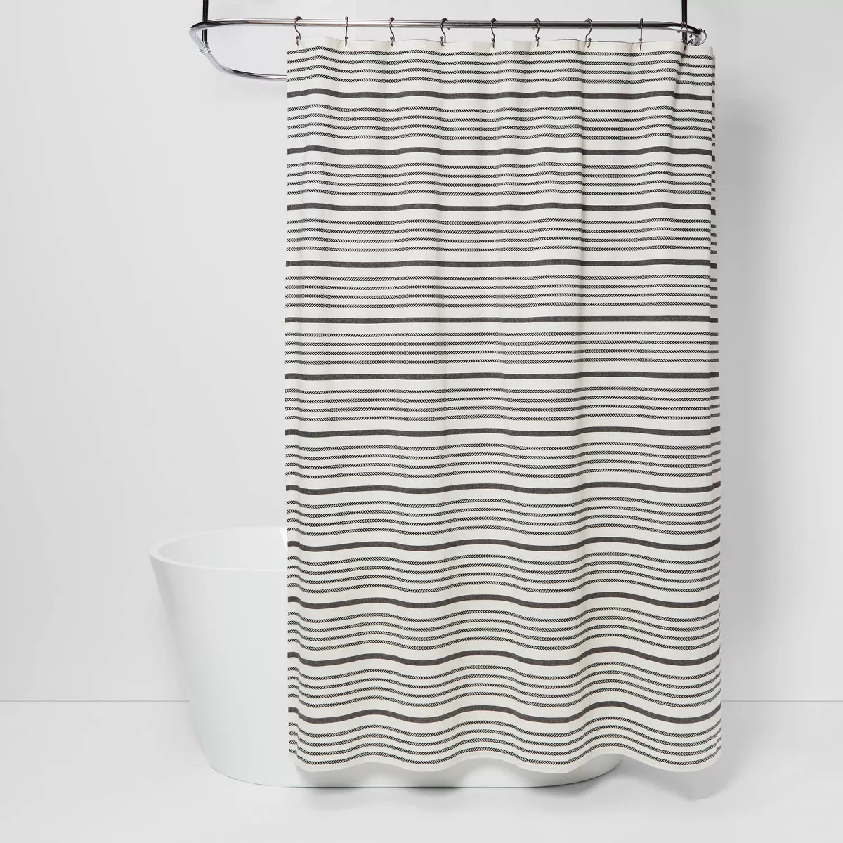 Striped Shower Curtain Black/White - Threshold™ | Target