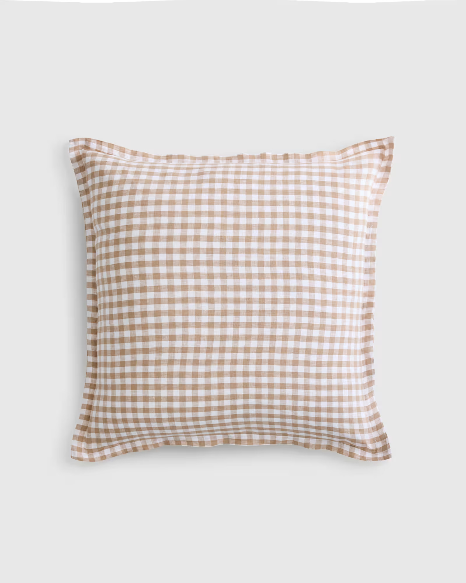 European Linen Gingham Euro Sham | Quince